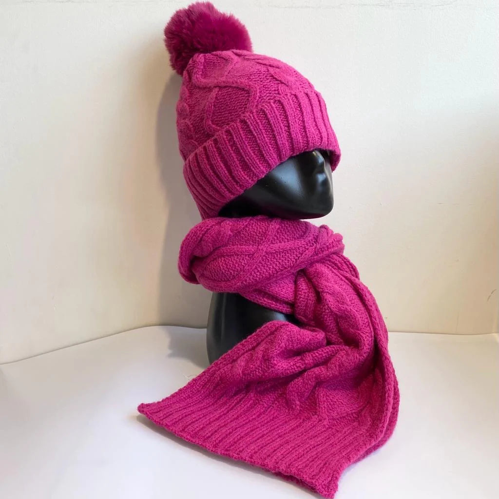 Holly  Hat and Long Scarf Set