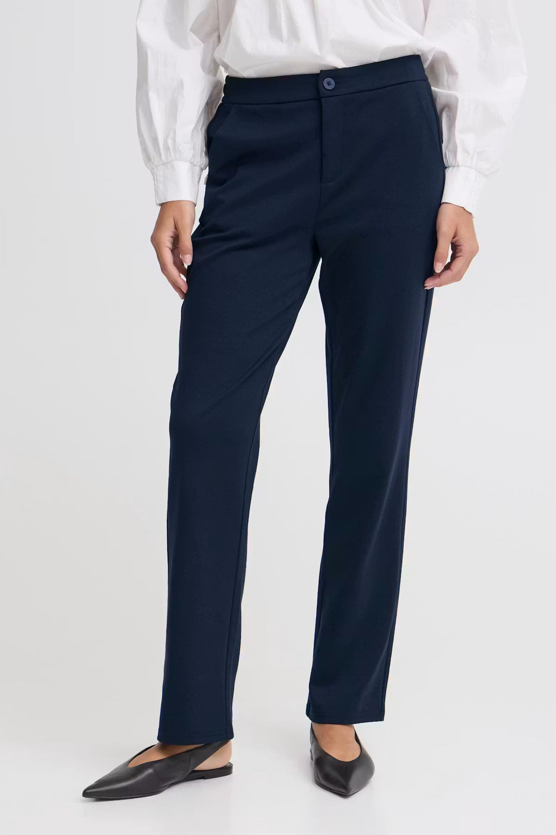 Fransa Soft Jersey straight leg trouser 20618364