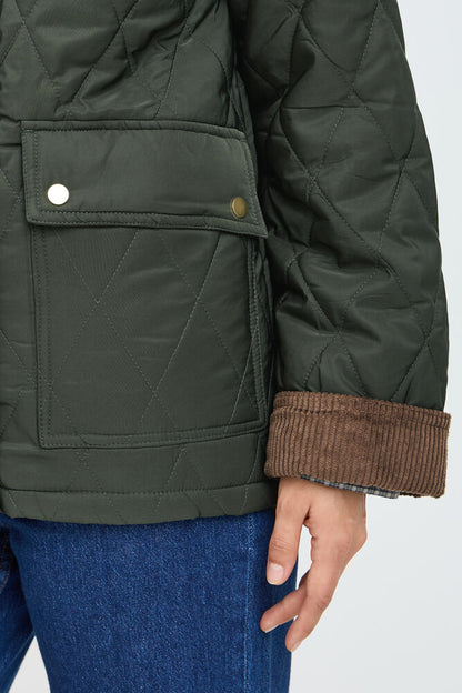 Byoung Bellini Quilted Jacket with Cord Collar and Cuffs 20819092