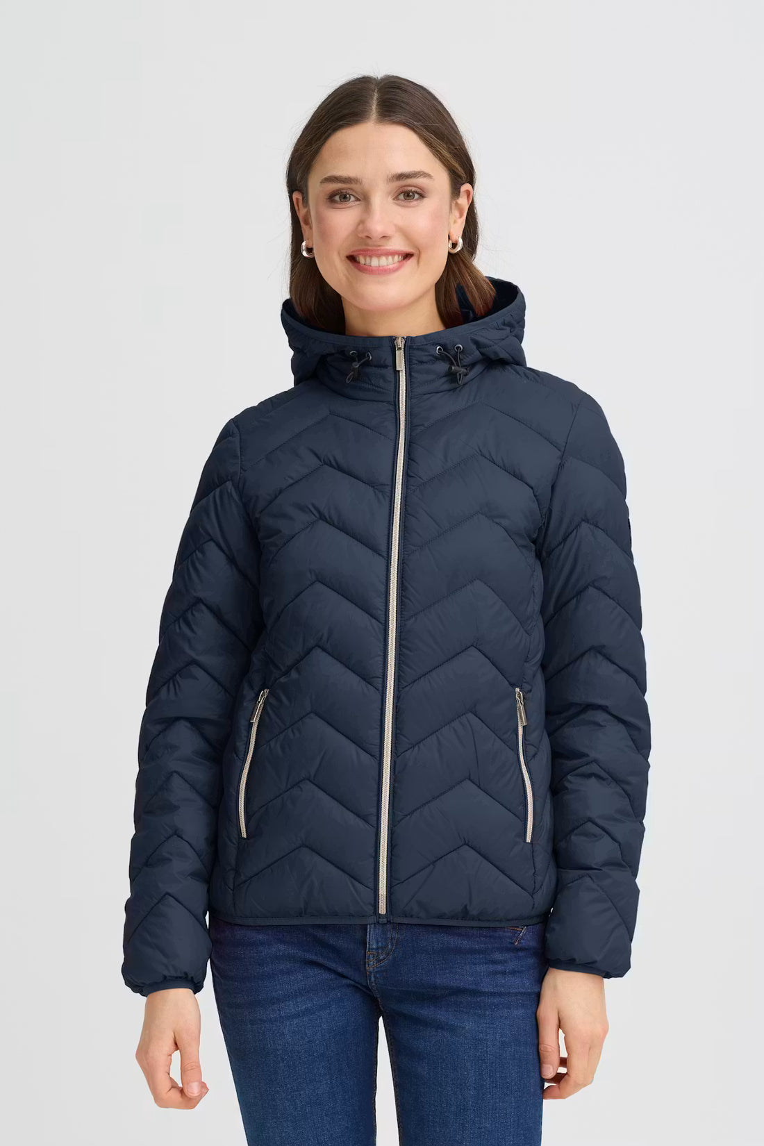 Fransa Lightweight Padded Jacket with Hood 20609336