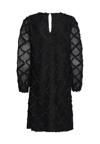 Byoung Black V neck Textured dress