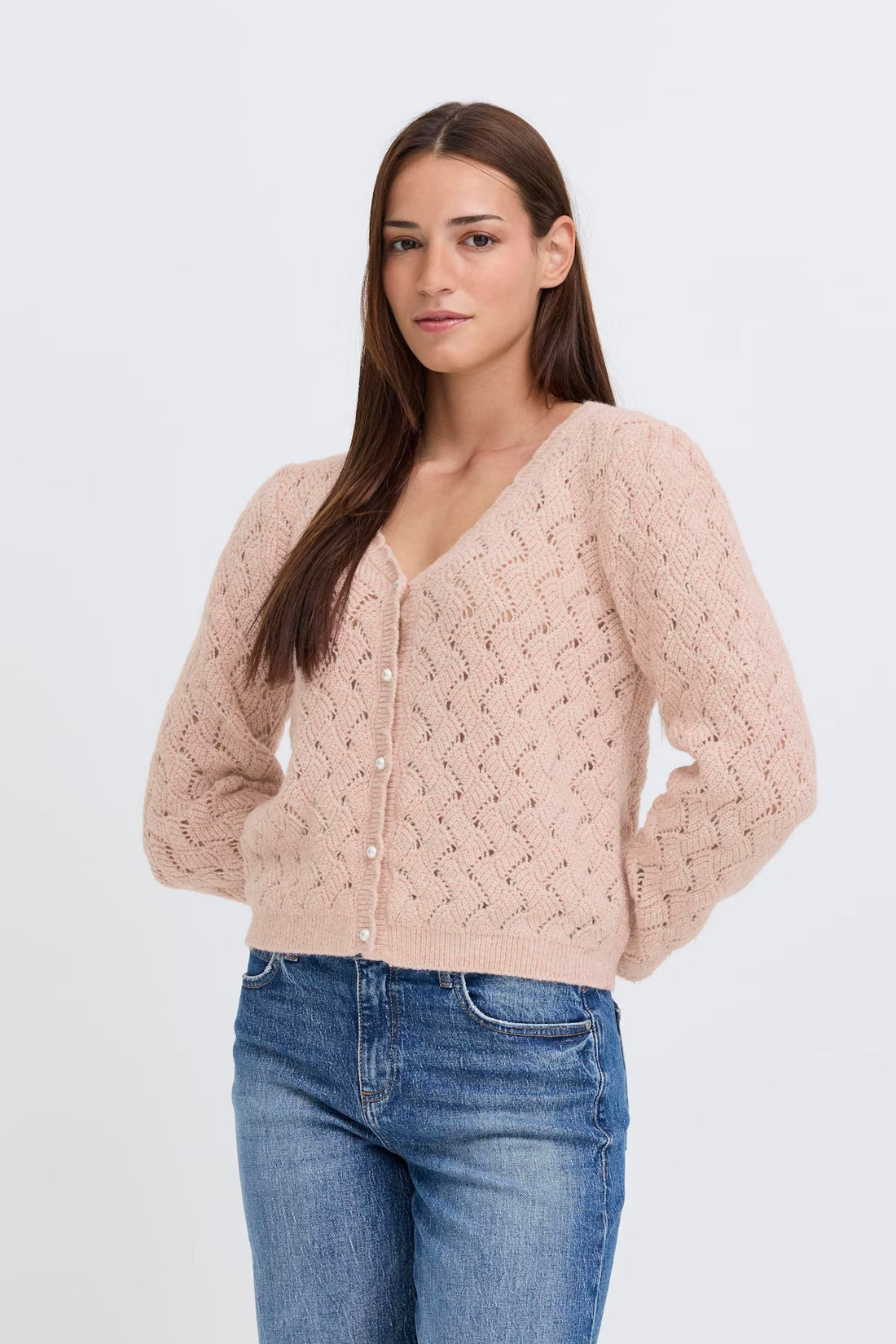 Byoung delicate knit v neck cardigan  208171054