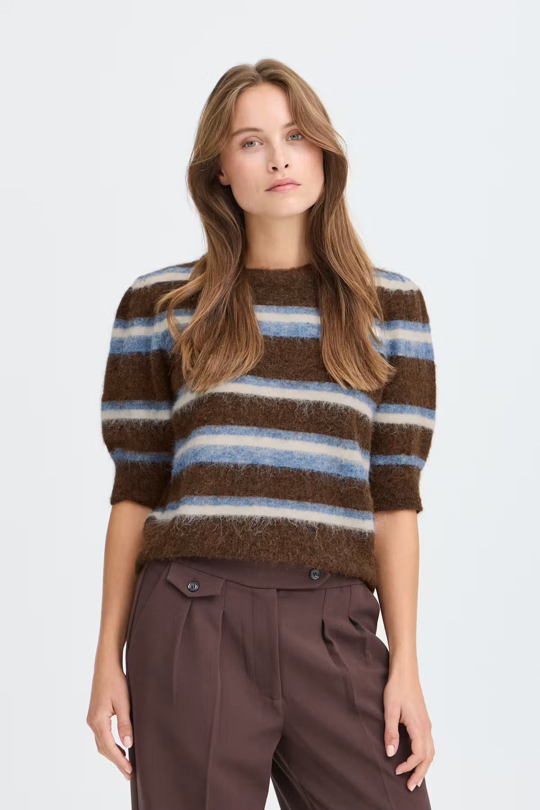 Byoung Milou Stripe 1/2 sleeve jumper  20819508