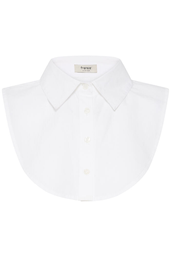 Fransa White Cotton Collar Insert