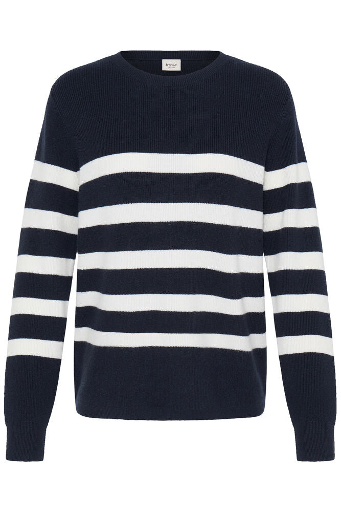 Fransa Navy Stripe knit 20618127