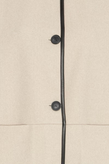 Fransa Short sleeve jacket with PU Trim