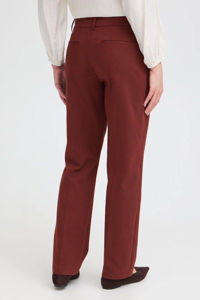 Fransa Tessa full length trousers in Run Raisin 20615861
