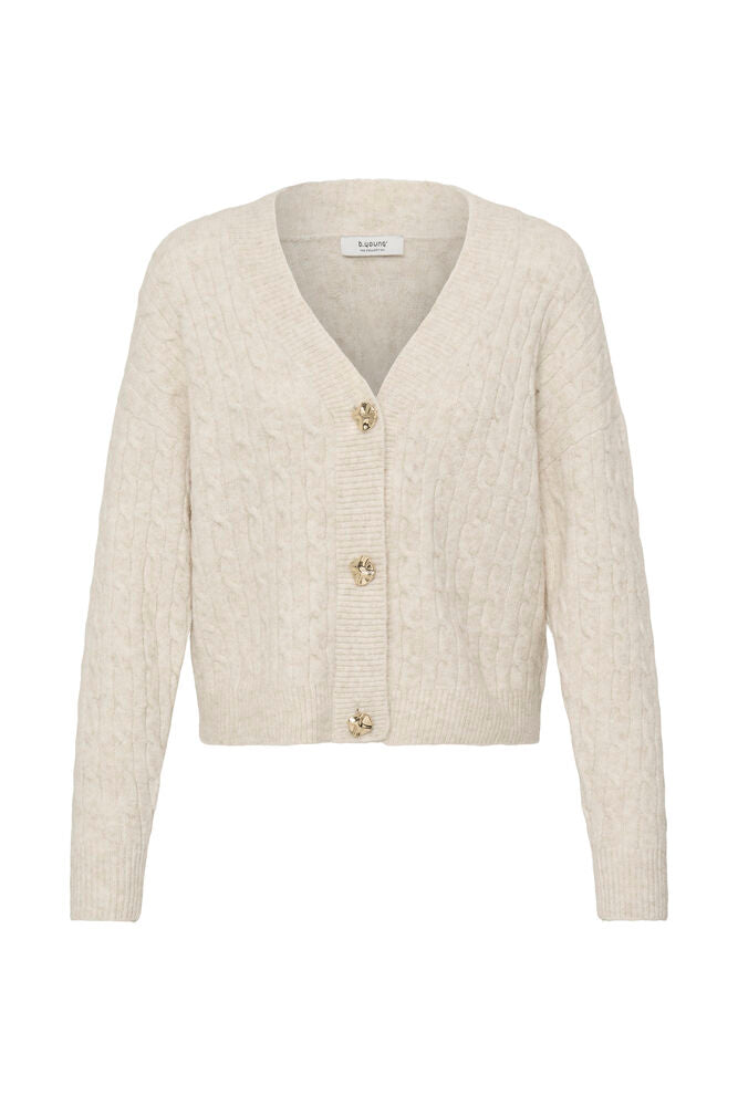 Byoung Margrite V Neck Cable knit cardigan 20819515