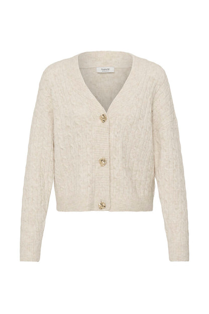 Byoung Margrite V Neck Cable knit cardigan 20819515
