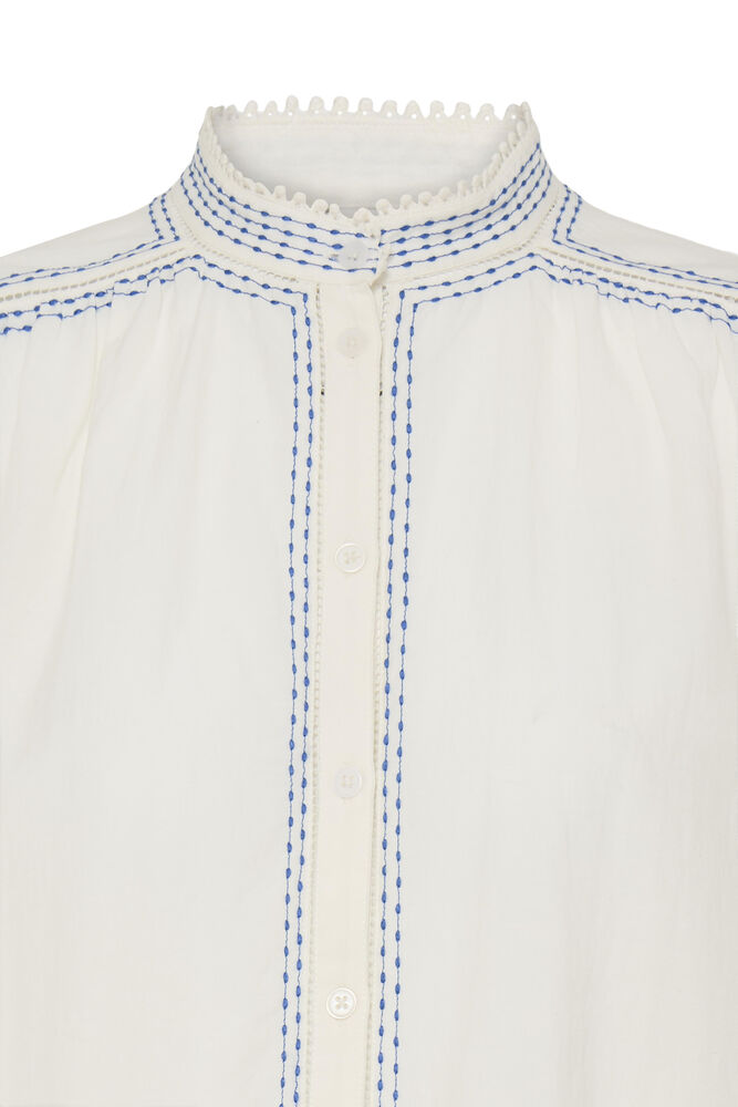 Byoung High Collar shirt with contrast stitching 20819313