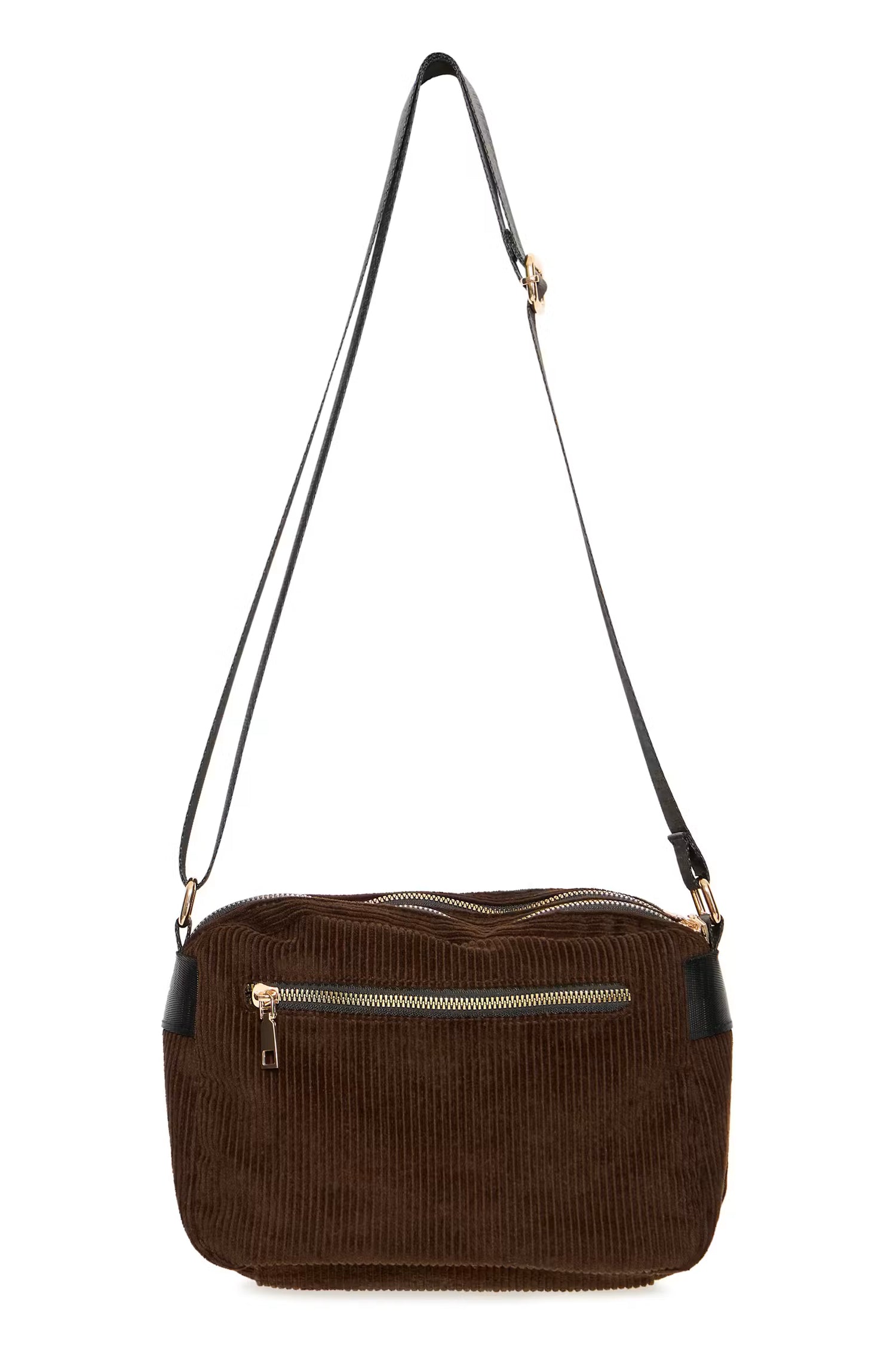 Fransa Cord Crossbody bag in rich Brown 20618347