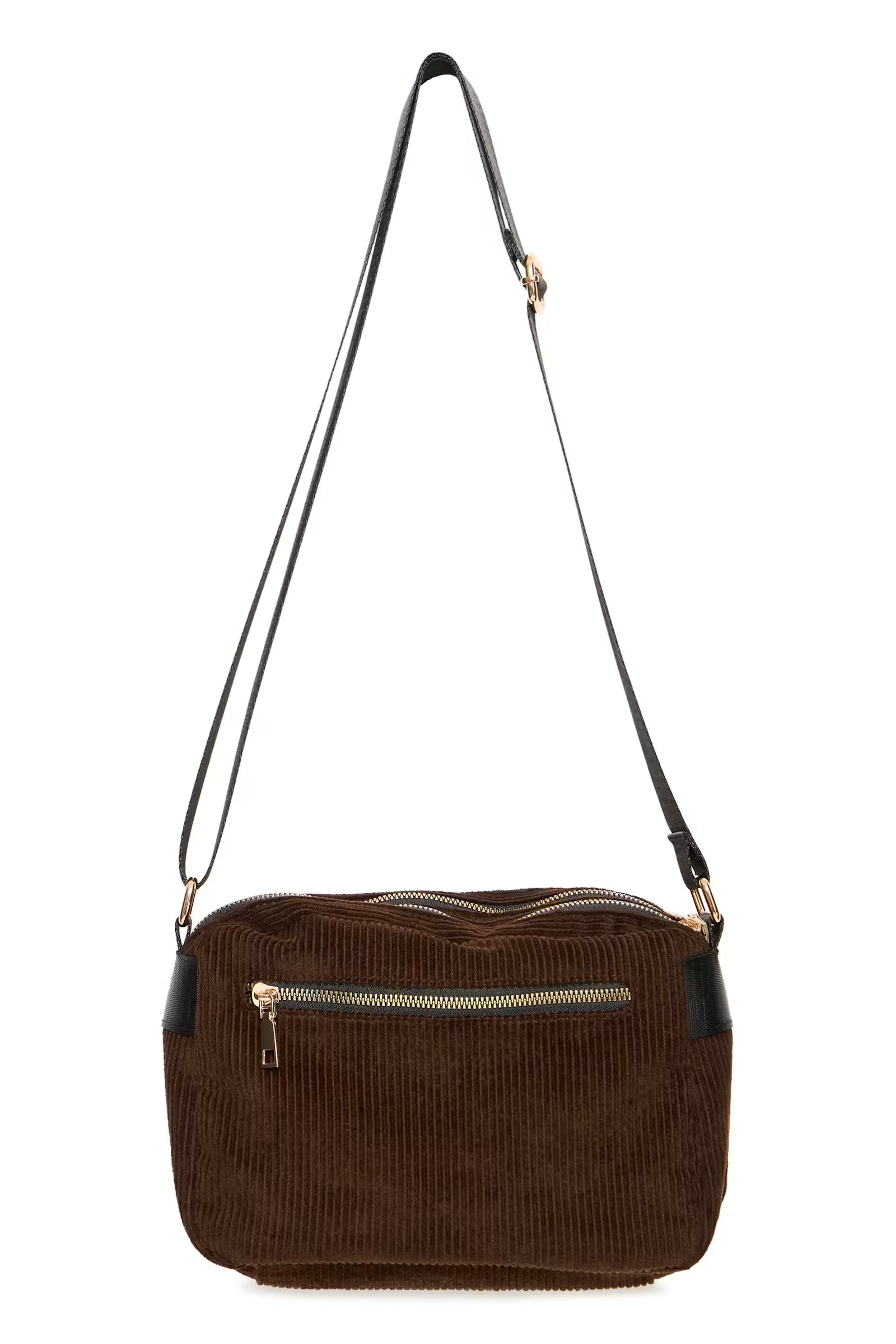 Fransa Cord Crossbody bag in rich Brown 20618347