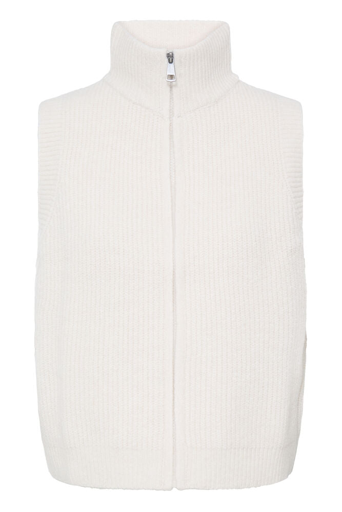 Fransa Knit Waistcoat with zip  20618426