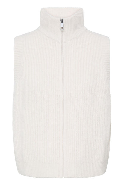 Fransa Knit Waistcoat with zip  20618426