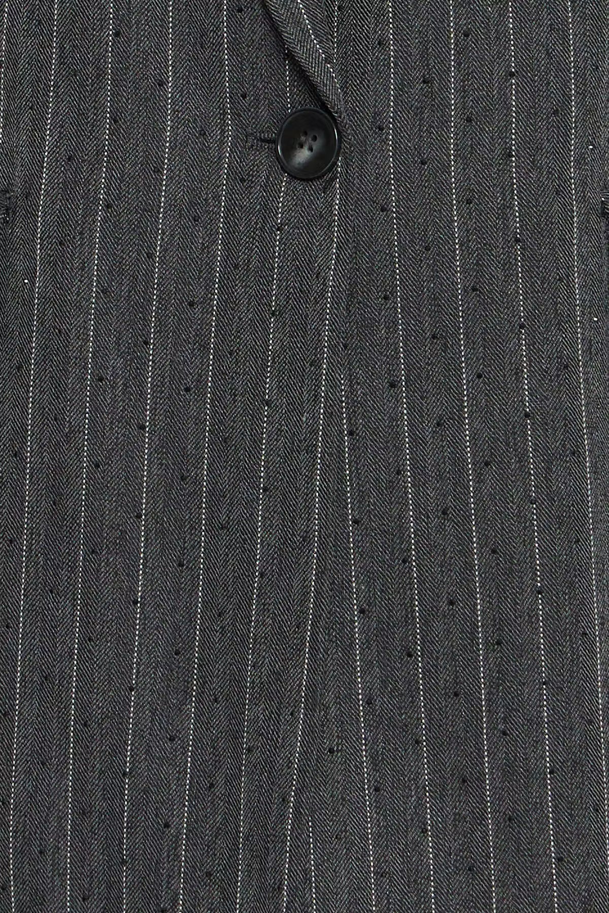 Fransa Stud-Embellished Pinstripe Blazer in Grey