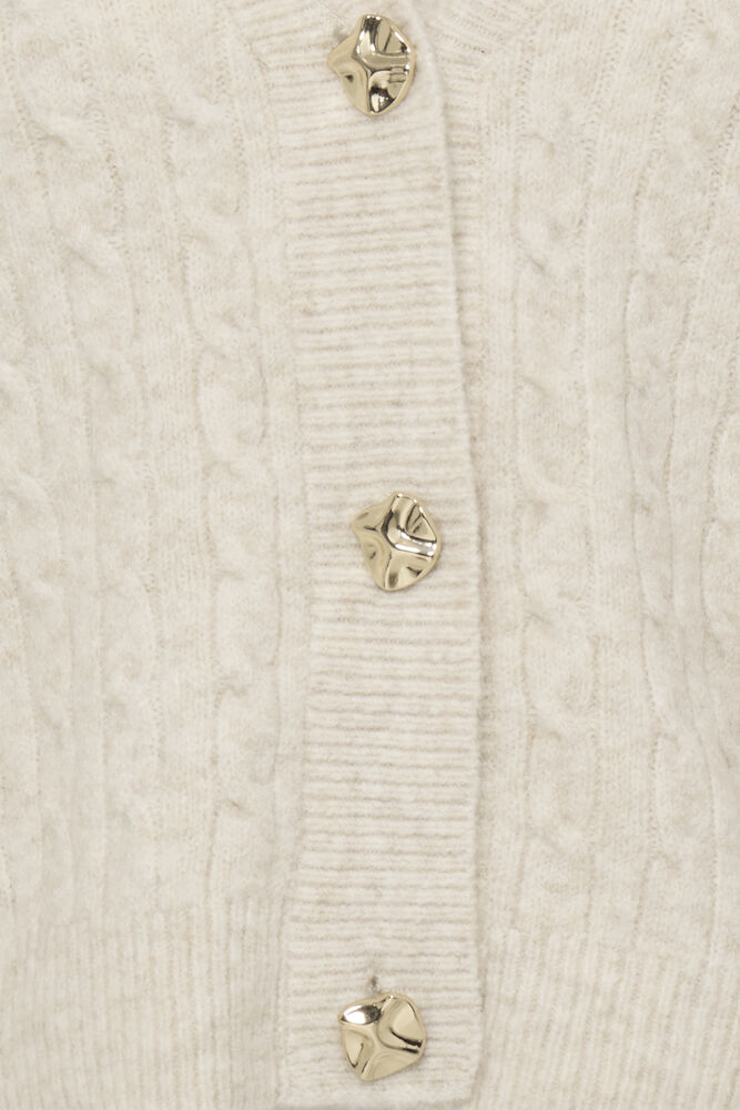 Byoung Margrite V Neck Cable knit cardigan 20819515
