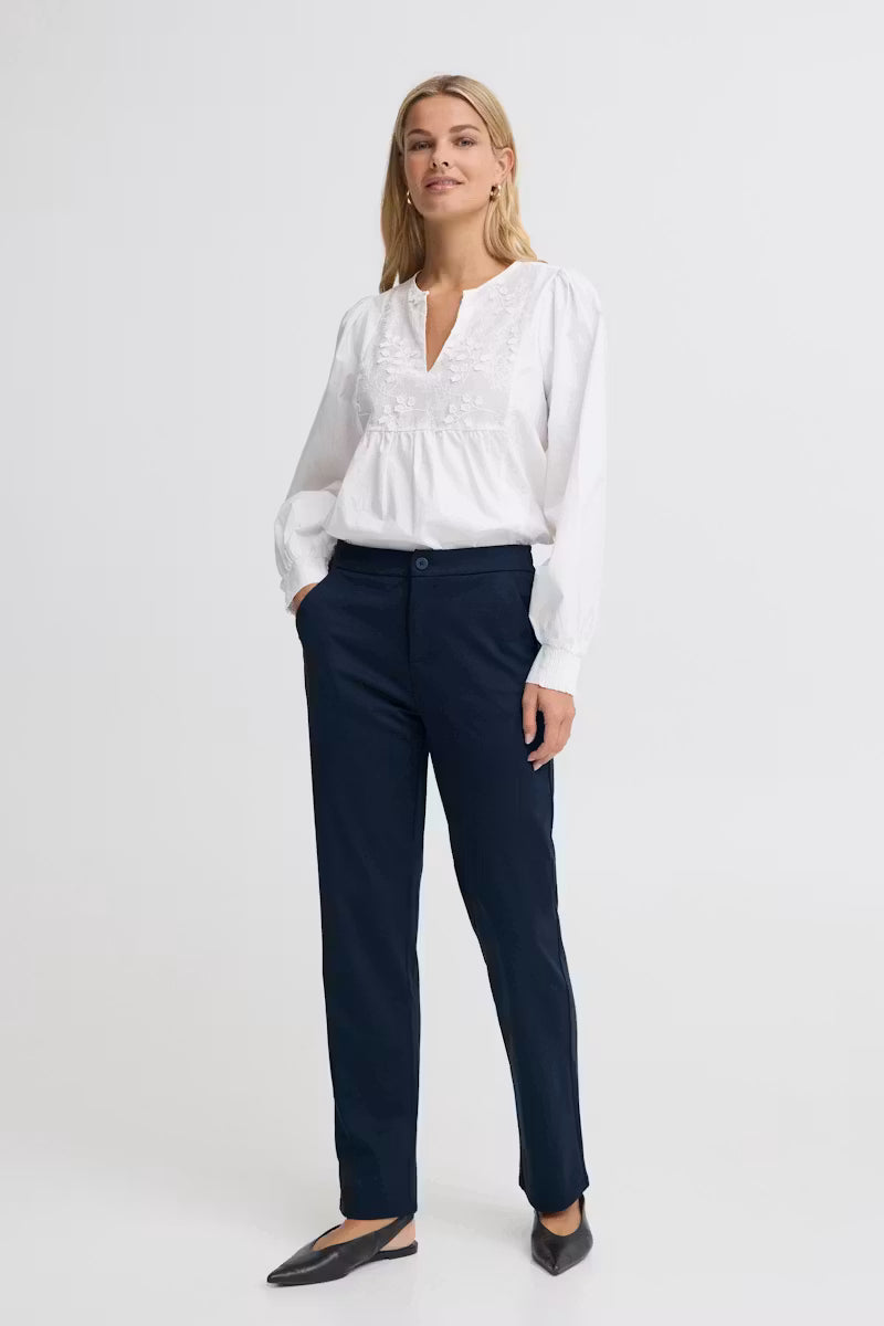 Fransa Soft Jersey straight leg trouser 20618364