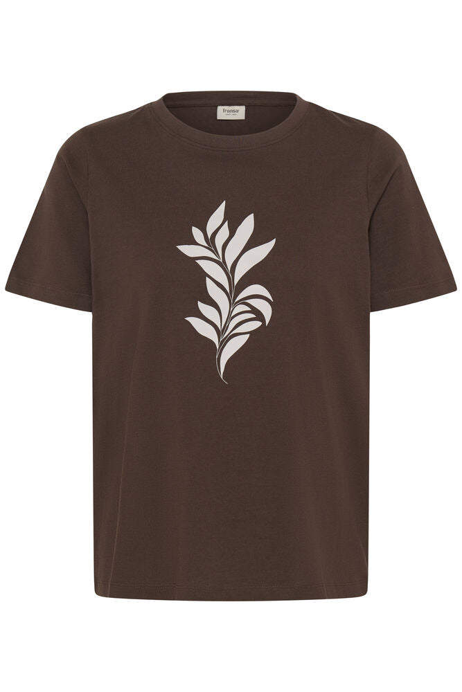 Fransa Pure Cotton Round Neck Short Sleeve T Shirt 20618507