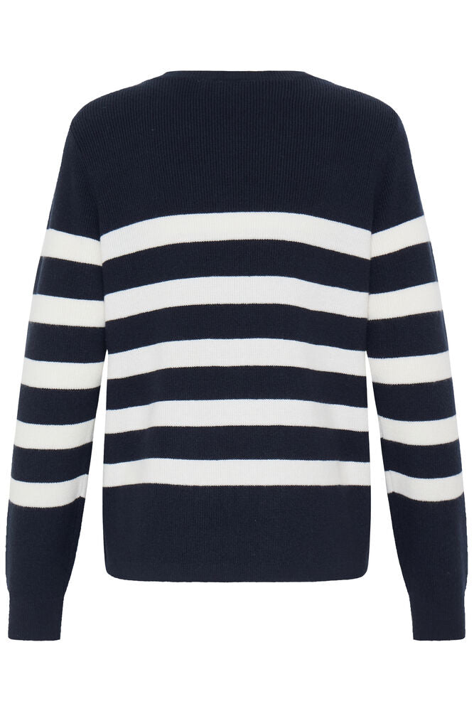 Fransa Navy Stripe knit 20618127