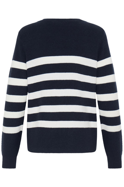 Fransa Navy Stripe knit 20618127