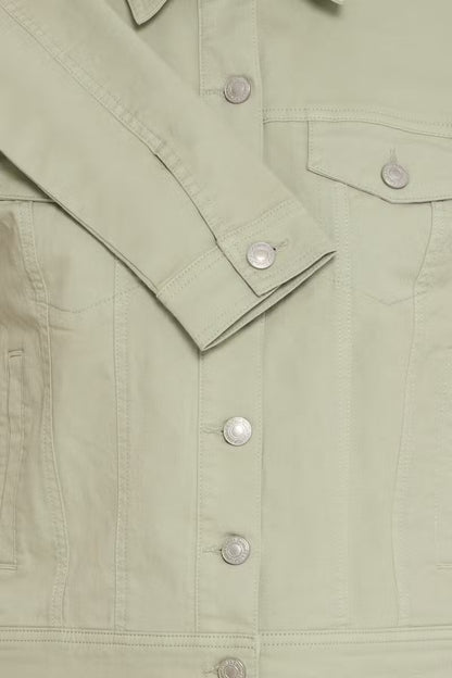 Fransa Twill short jacket in Desert Sage 20609189