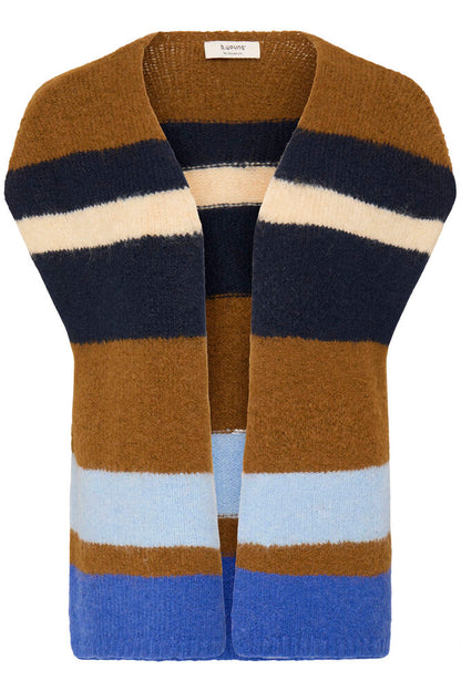 Byoung Knit waistcoat in Tan stripe 20819365