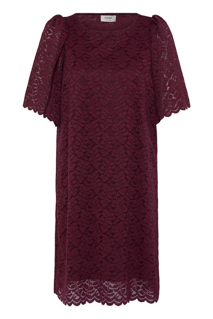 Fransa Lace Shift Dress with Short sleeves 20618439