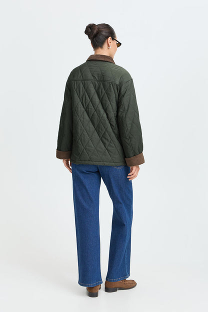 Byoung Bellini Quilted Jacket with Cord Collar and Cuffs 20819092