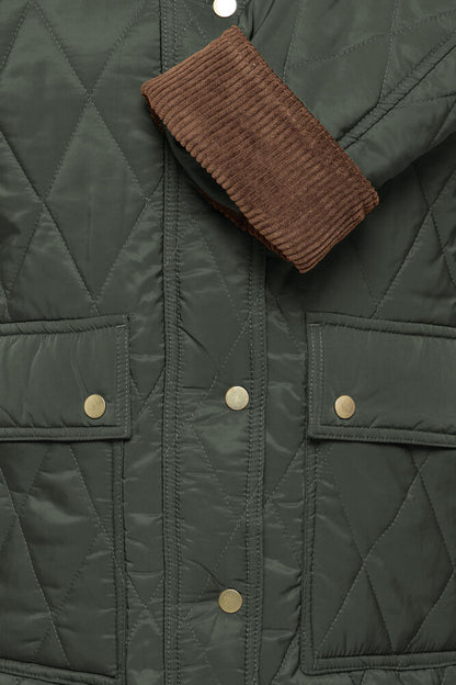 Byoung Bellini Quilted Jacket with Cord Collar and Cuffs 20819092