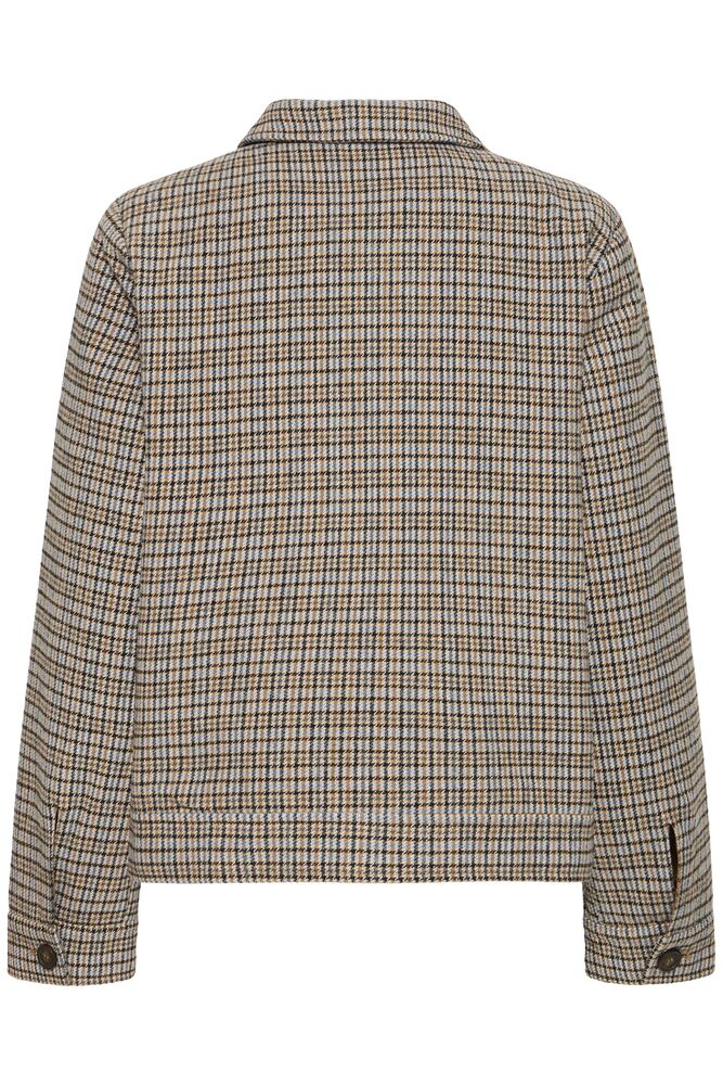 Fransa Antoinette Short Check Jacket