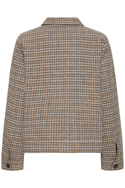 Fransa Antoinette Short Check Jacket