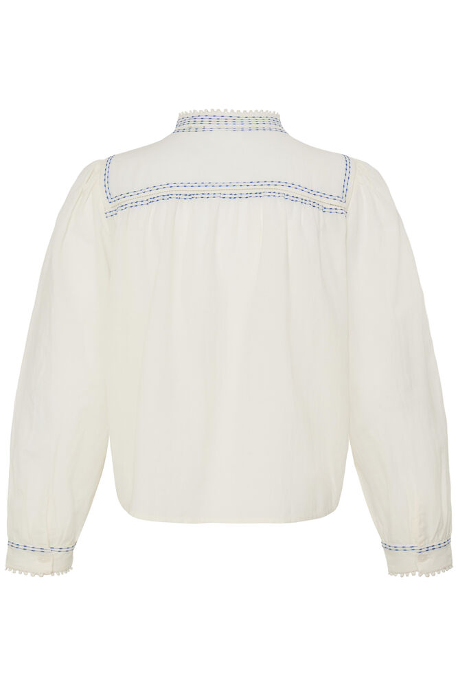 Byoung High Collar shirt with contrast stitching 20819313