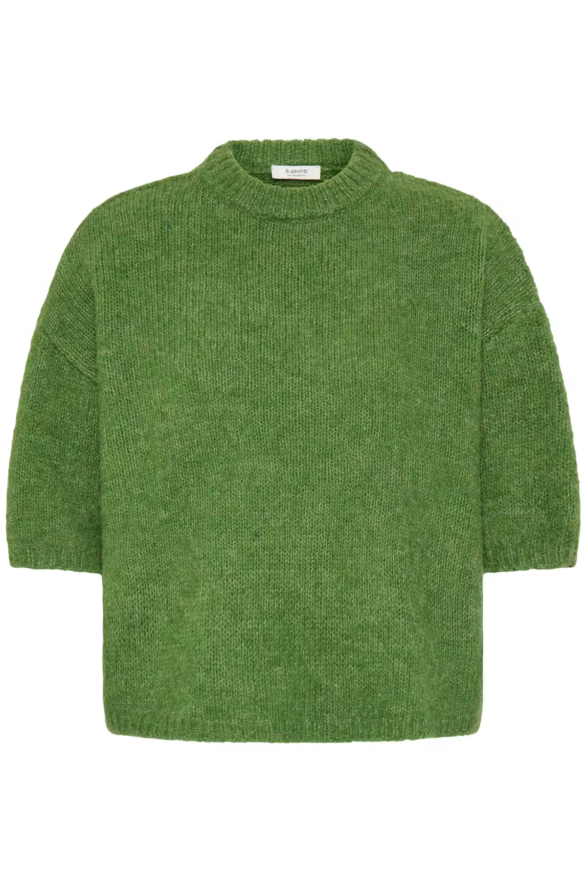 Byoung OTIA Wool Blend 3/4 Sleeve Jumper in Artichoke Green 20818397