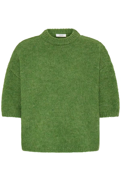 Byoung OTIA Wool Blend 3/4 Sleeve Jumper in Artichoke Green 20818397