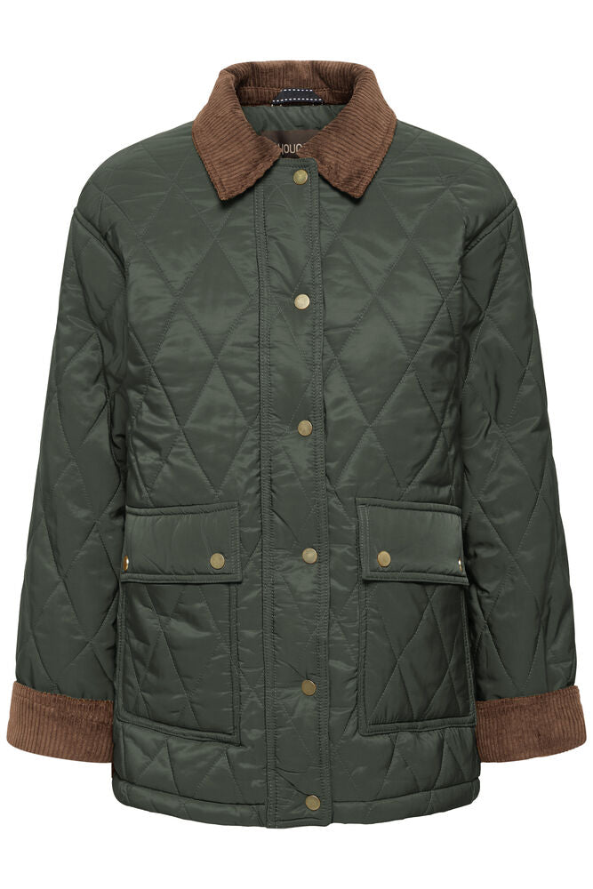 Byoung Bellini Quilted Jacket with Cord Collar and Cuffs 20819092