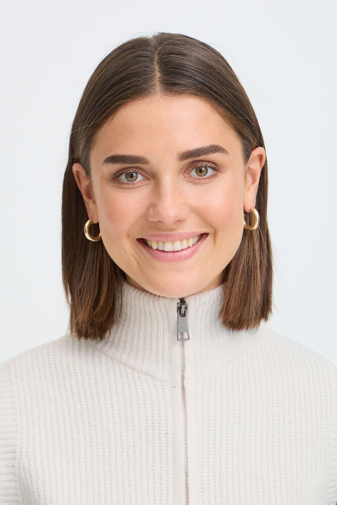 Fransa Knit Waistcoat with zip  20618426