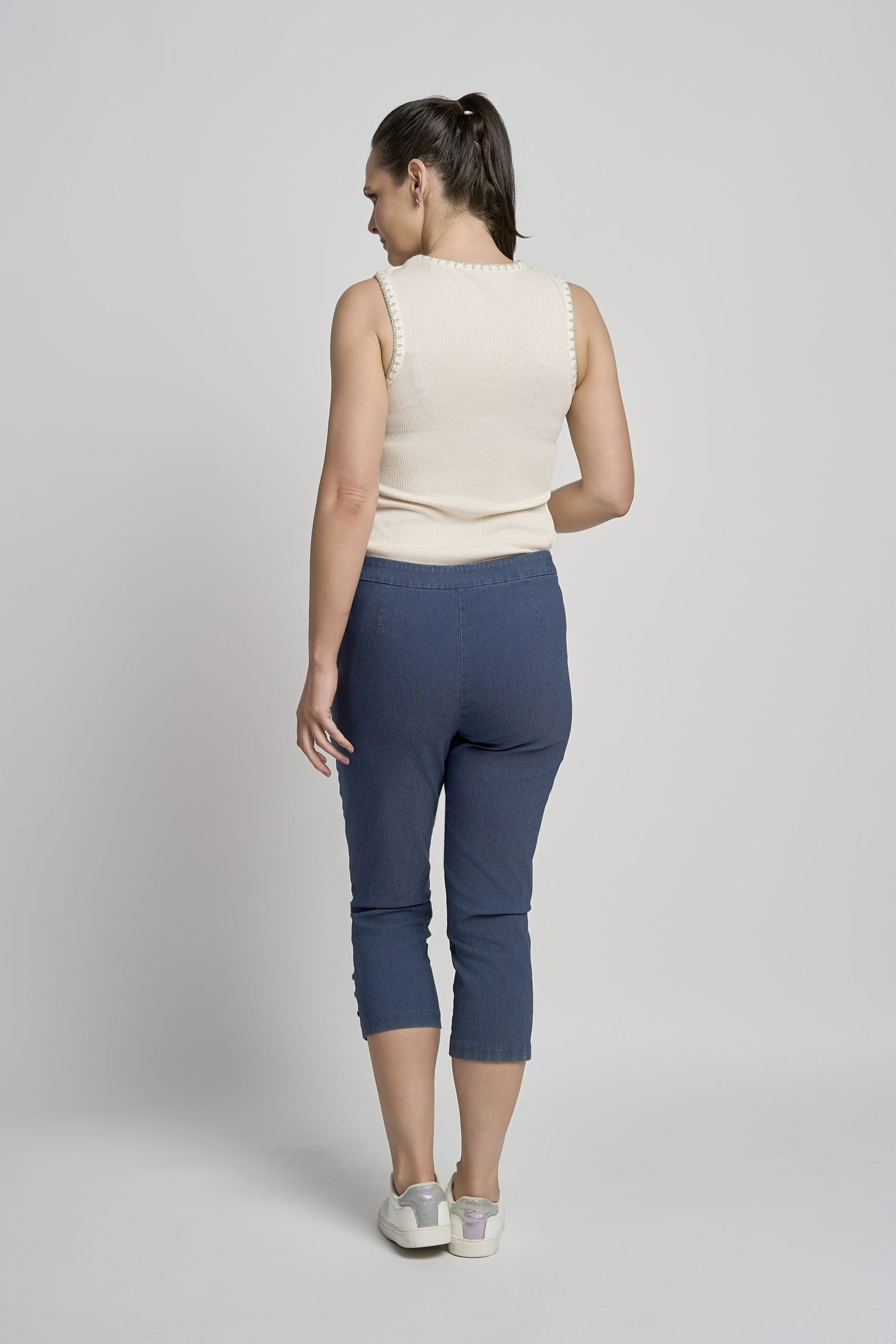 Pinns Figure Sculpting crop trousers with diamante Hem detail 408C 2026
