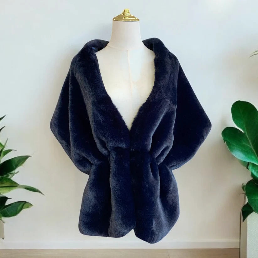 Luxurious Faux Fur Shawl