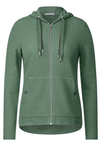 Cecil Cotton Mix full zip hoody 321134