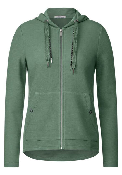 Cecil Cotton Mix full zip hoody 321134