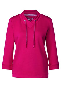 Cecil V Neck Sweatshirt . Pink Or Green  321122