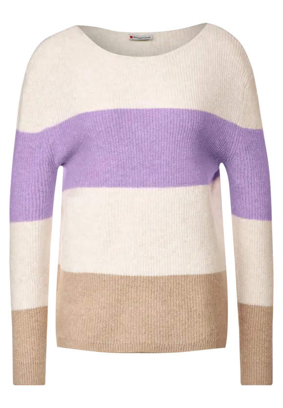 Street One colour block knit lilac or green 3
