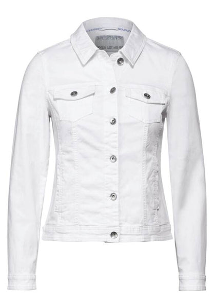 Cecil Coloured Denim Jacket,  Lime, Khaki Or White  212154