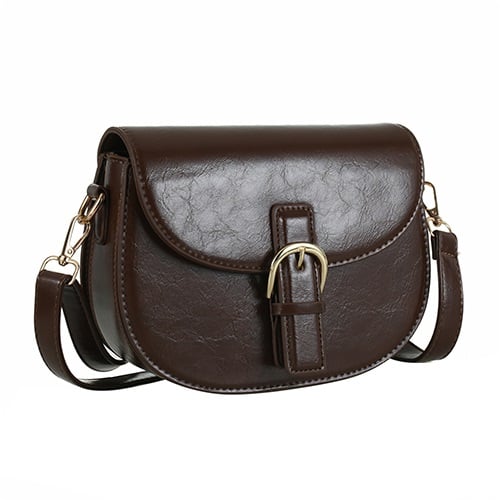 Roxy Cross body Satchel Bag with gold hardware