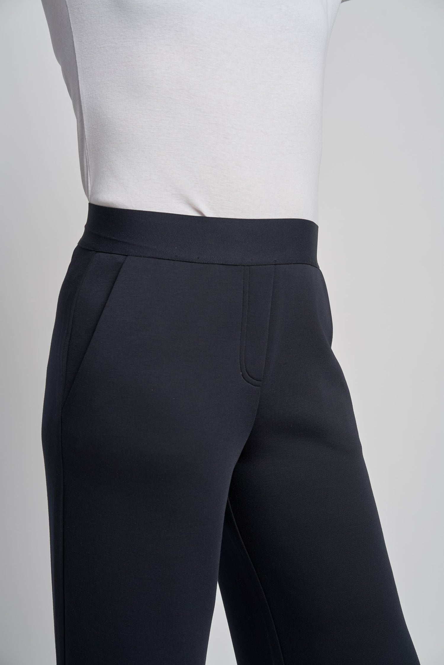 Pinns Supersoft straight leg trousers in navy 729T