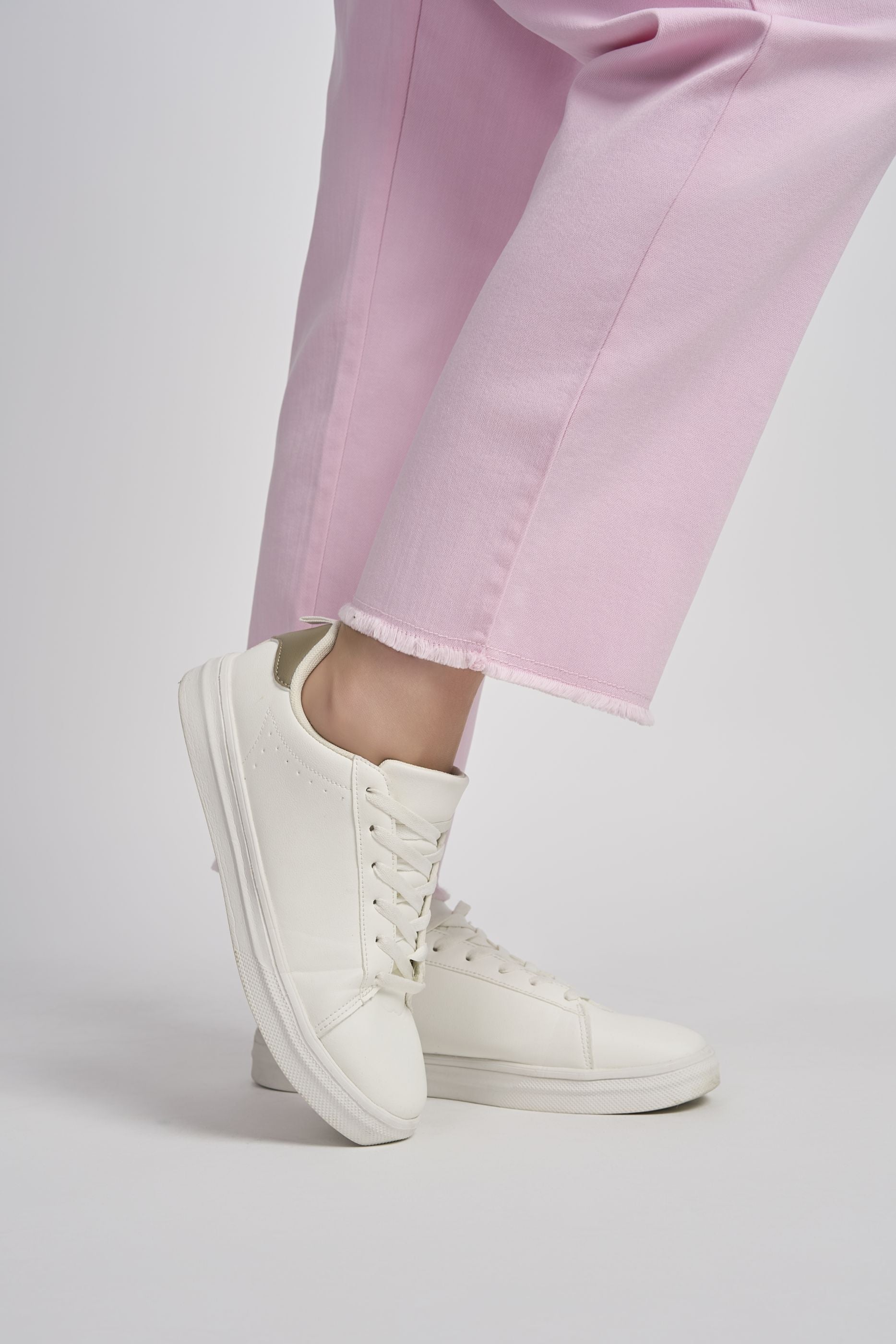 Pinns 4 wat stretch High Waist Cotton Ankle length jeans 736Ct Pink