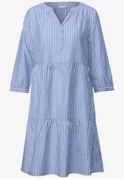 Street One Cotton Candy stripe dress with silver shimmer 144560
