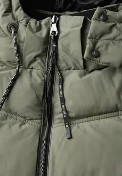 Street One showerproof Quilted Coat in soft green 202118