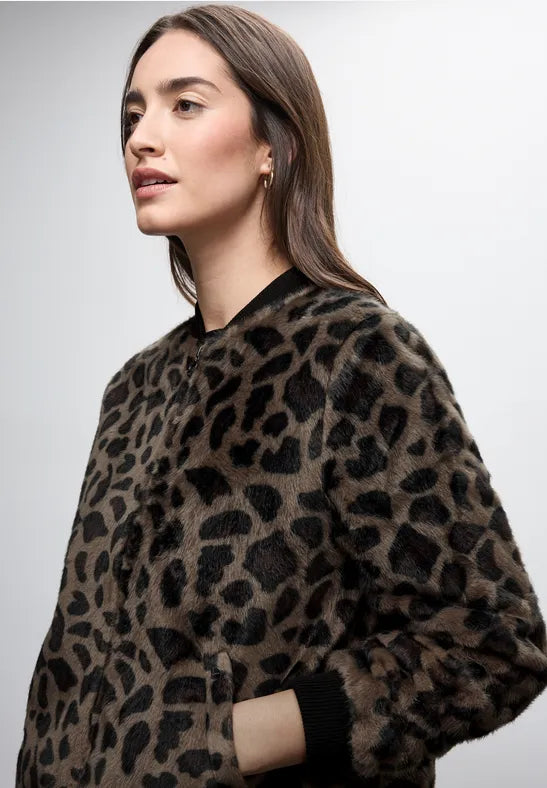 Street One Fake Fur Bomber Jacket 212717