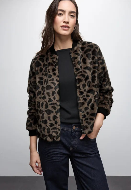 Street One Fake Fur Bomber Jacket 212717